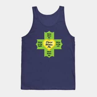 Christ Within Me Heart Cross Tank Top